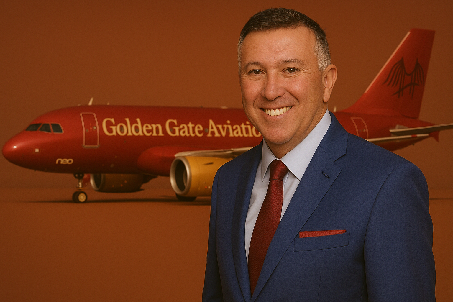 Nicholas Pittler with Golden Gate Aviation aircraft